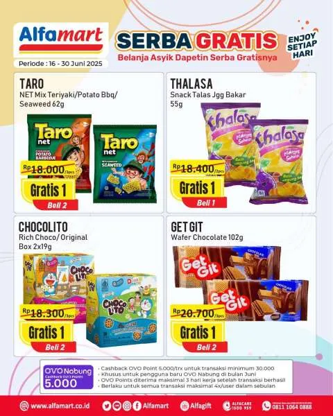 Promo Alfamart Serba Gratis Periode 16-30 Juni 2025