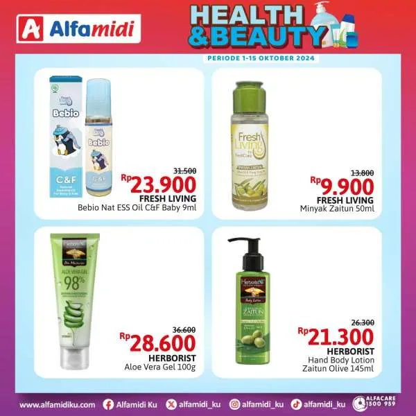 Promo Alfamidi Health & Beauty Periode 1-15 Oktober 2024