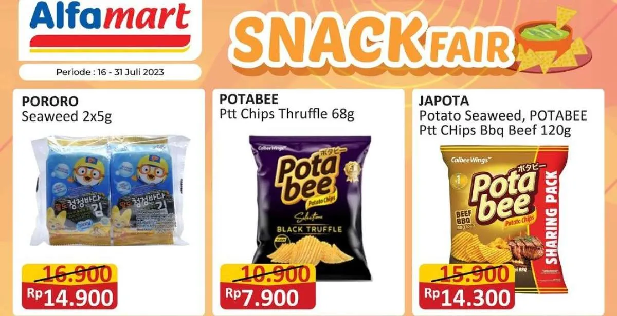 Harga Promo Alfamart Terbaru 20 Juli 2023, Dapatkan Banyak Snack Lebih Murah