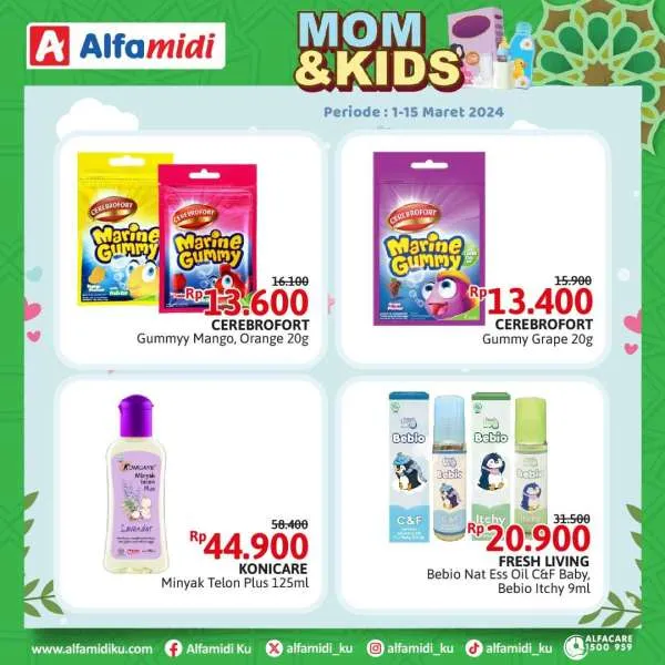 Promo Alfamidi Mom & Kids Periode 1-15 Maret 2024