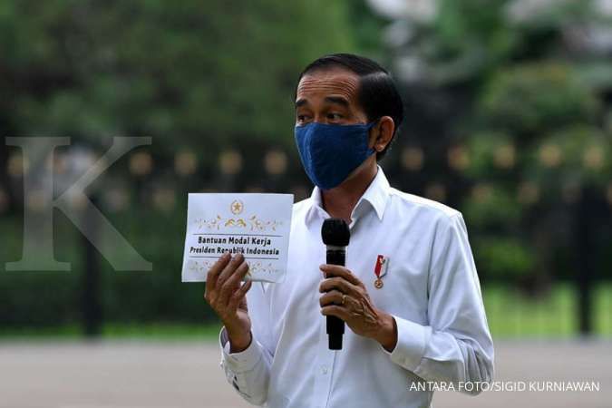Kembali bagi-bagi modal kerja Rp 2,4 juta, Jokowi harap omzet pedagang segera normal