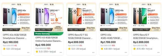 Harga HP OPPO