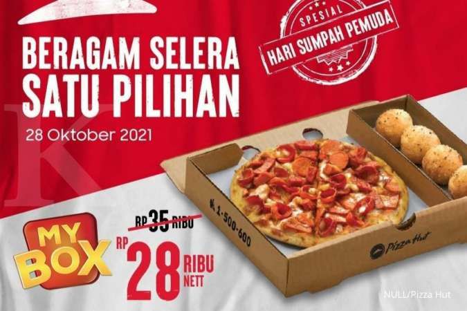 Promo Pizza Hut Spesial Sumpah Pemuda 28 Oktober 2021, My Box Rp 28.000 Nett
