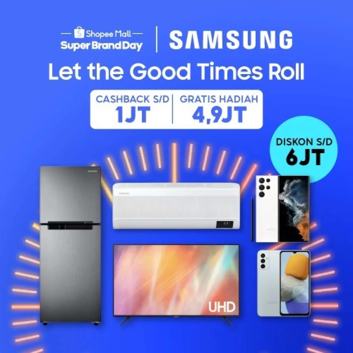Let The Good Times Roll bersama Samsung dan Shopee di Super Brand Day 2022