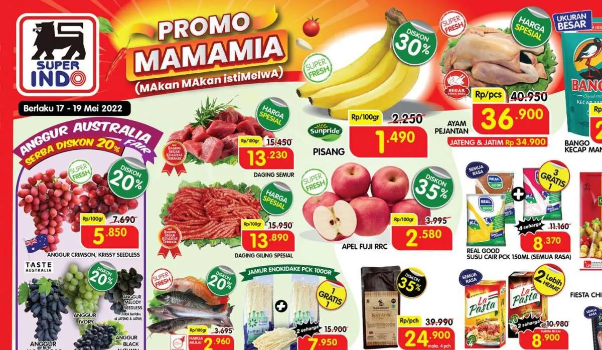 Promo Superindo Terbaru 17-19 Mei 2022, Belanja dengan Banyak Diskon Besar