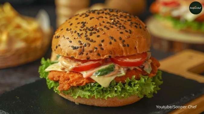 Resep Praktis Burger Ayam Jamur Wijen Komplet Ala Jepang untuk Bekal Piknik