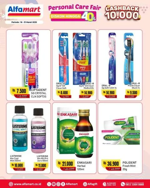 Promo Alfamart Personal Care Fair Periode 16-31 Maret 2025