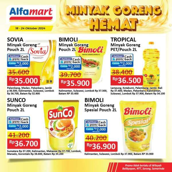 Promo Minyak Hemat di Alfamart 18-24 Oktober 2024