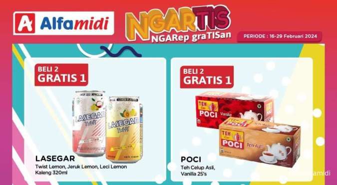 Promo Alfamidi Beli 1 Gratis 1 dan Beli 2 Gratis 1, dari Minuman hingga Sheet Mask