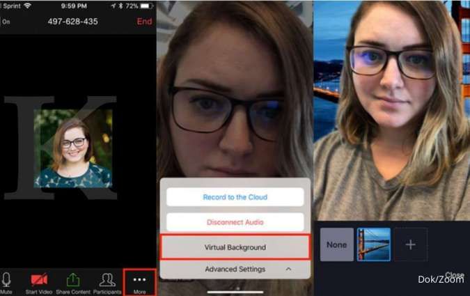 Agar rapat online lebih menarik, begini cara ganti background Zoom di HP
