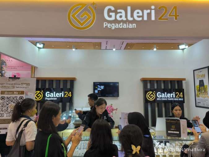 Galeri 24 PT Pegadaian Hadirkan Promo Beli Emas Batangan & Perhiasan di JIJF 2025