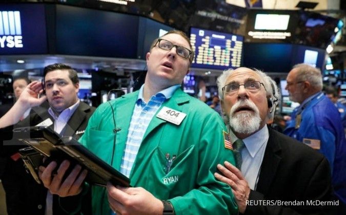 Bursa AS memerah setelah minyak kembali drop