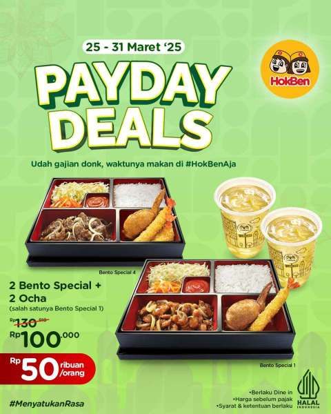 Promo HokBen Payday 25-31 Maret 2025