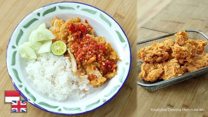 Resep Praktis Ayam Geprek Sambal Korek ala Chef Devina Hermawan