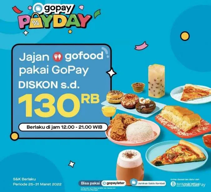 Promo GoFood di GoPay Payday