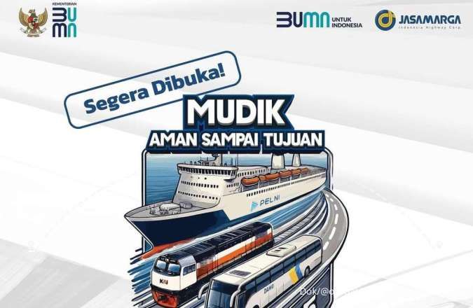 Mudik Gratis BUMN 2025 Dibuka, Ini Link Pendaftaran Pelindo, KAI, Jasa Raharja