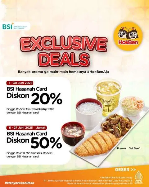 Promo HokBen Exclusive Deals dengan BSI