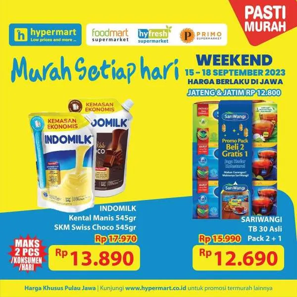 Promo Hypermart Hyper Diskon Weekend Periode 15-18 September 2023