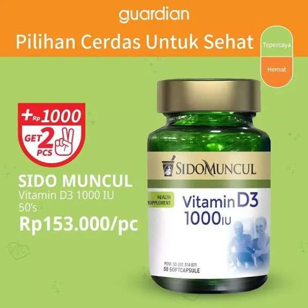 Promo Guardian +1000 Get 2 Pcs Periode s/d 19 Juli 2023