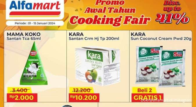 Promo Alfamart Diskon 41% di Januari 2024, Belanja Kebutuhan Dapur Mulai Rp 1.600