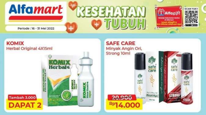 Hari Terakhir Promo Alfamart Produk Kesehatan, Ada Penawaran Beli Gratis 1
