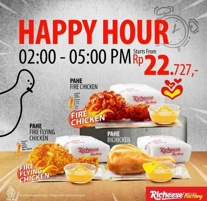 Promo Richeese Terbaru Paket Happy Hour mulai Desember 2022