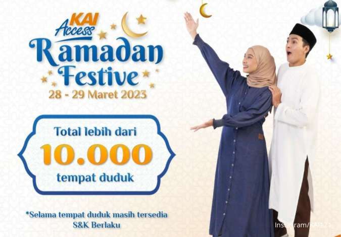 Dibuka Hari ini (28/3), KAI Access Ramadan Festives 2023 Siapkan 10.000 Tiket Mudik