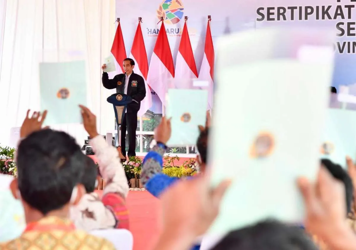Ada pandemi, Jokowi turunkan target pemberian sertifikat tanah tahun ini