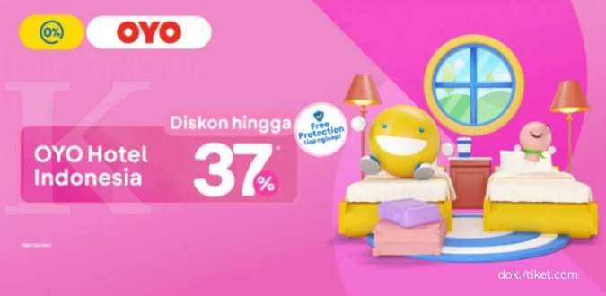 Promo Hotel OYO Indonesia di Tiket.com, Diskon Hingga 37% Periode 25-27 November 2021