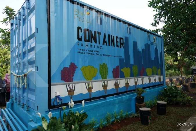 PLN Dukung Program Container Farming Pertama di Ibu Kota, Percepat Masa Tanam Hidroponik
