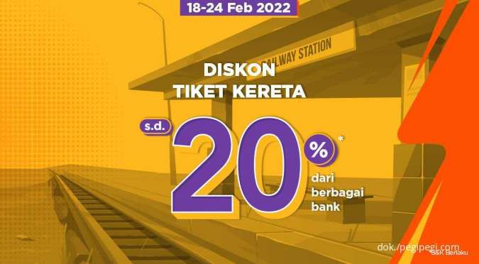 Promo PegiPegi 18-24 Februari 2022, Diskon Tiket Kereta Hingga 20%