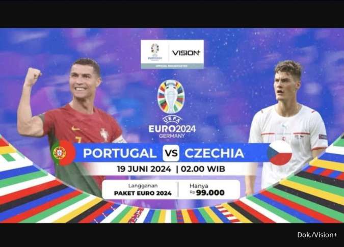 Nonton Live Streaming Portugal vs Ceko EURO 2024, Rabu (19/6) Jam 02:00 WIB