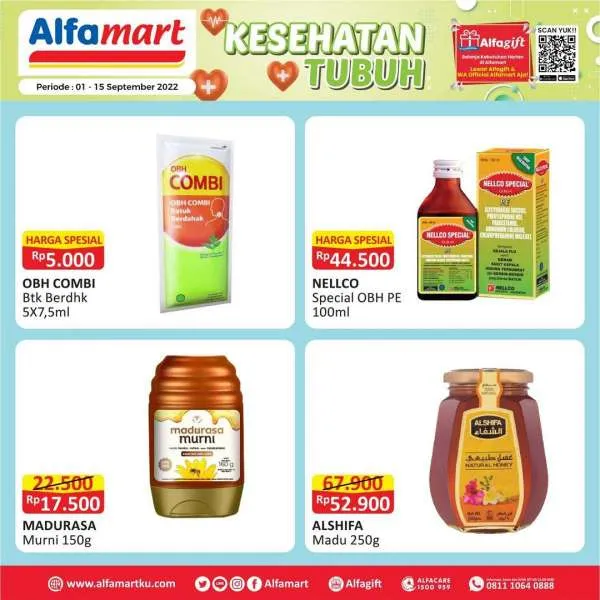 Promo Alfamart Kesehatan Tubuh Periode 1-15 September 2022