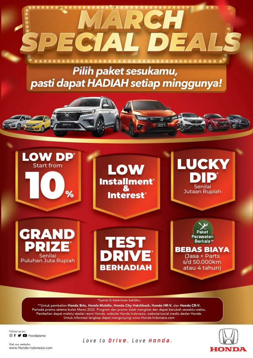  Honda Alami Peningkatan Penjualan, Honda Brio dan Honda BR-V Kembali Terlaris