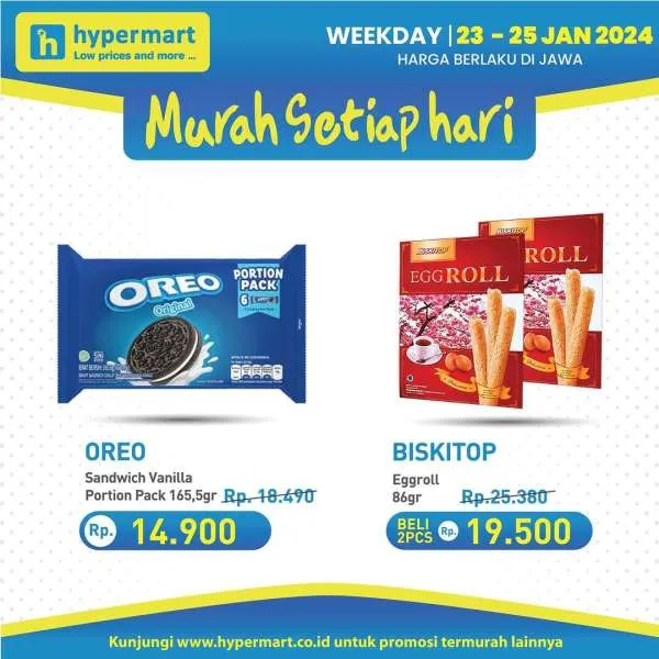 Promo Hypermart Hyper Diskon Weekday Periode 23-25 Januari 2024