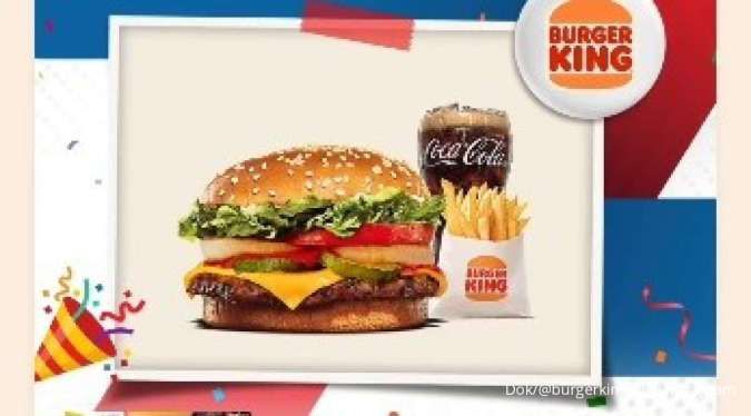 Promo Burger King Spesial HUT Bank BTN 2024, Cheese Whopper Jr Hanya Rp 7.000-an Saja