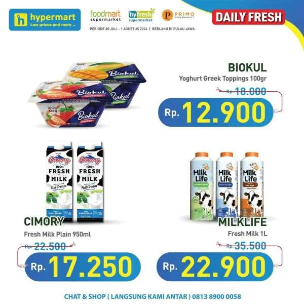 Promo Hypermart Hyper Diskon Weekday Periode 30 Juli-1 Agustus 2024