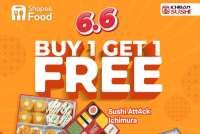 Promo 6.6 Ichiban Sushi Edisi Juni 2023, Beli 1 Gratis 1 Sushi Pilihan via ShopeeFood