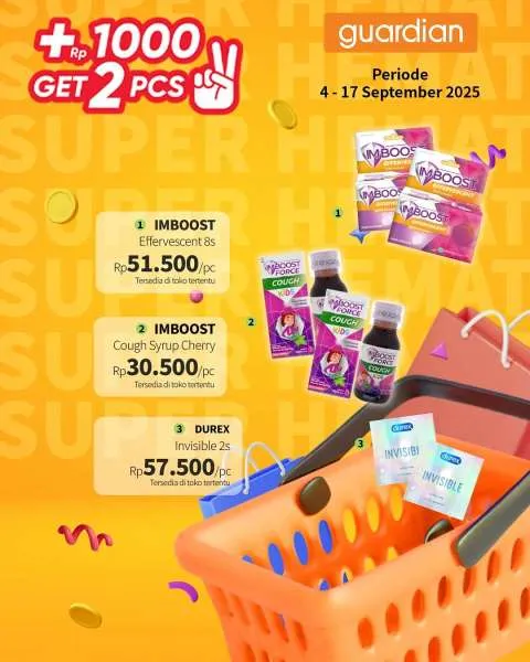 Promo Guardian Super Hemat Periode 4-17 September 2025