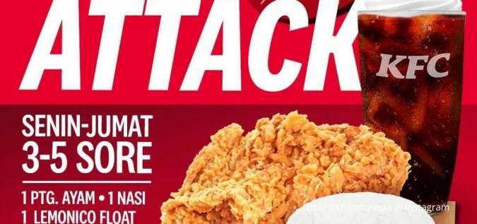 Promo KFC Attack Hari Ini 8 Desember 2022, Ada Pilihan Baru Hanya Rp 22.000-an Saja