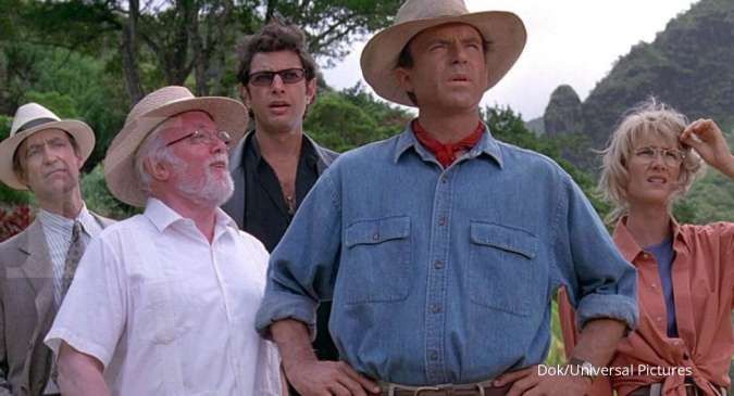 Film Jurassic World: Dominion, ini foto pertama trio Jurassic Park di lokasi syuting