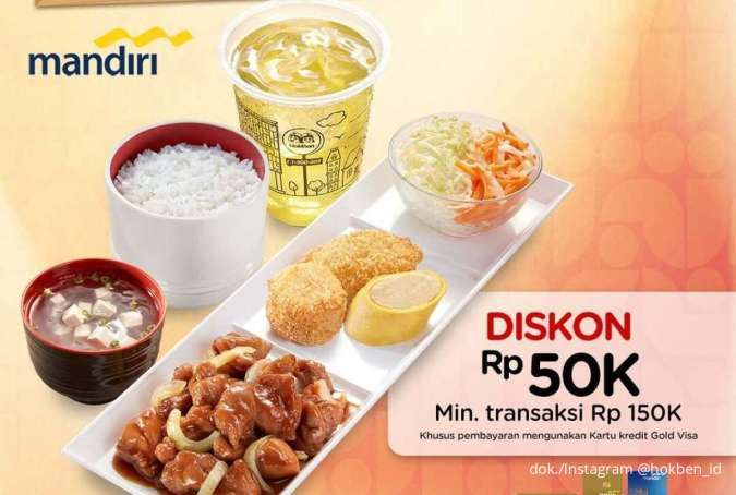 Promo HokBen dan Mandiri 25-31 Juli 2025, Dapatkan Diskon Rp 50.000