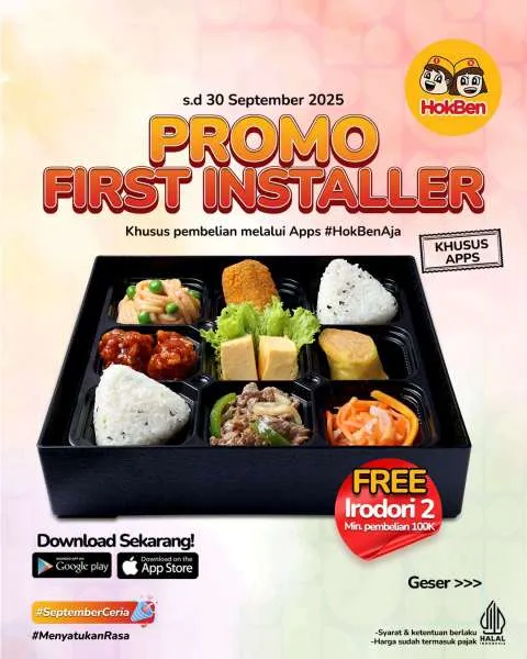 Promo HokBen First Intaller September