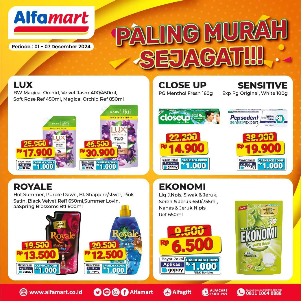 Promo Alfamart Paling Murah Sejagat Periode 1-7 Desember 2024