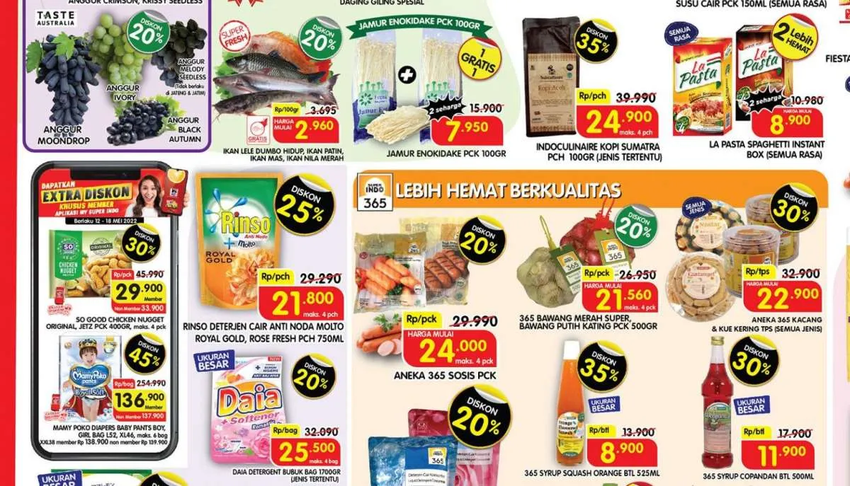 Promo Superindo Terbaru di Pertengahan Mei 2022, Potongan Harga yang Menarik!