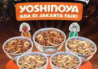 Promo Yoshinoya Jakarta Fair, Paket Hemat Ber-5 Harga Spesial Plus Gratis Snack