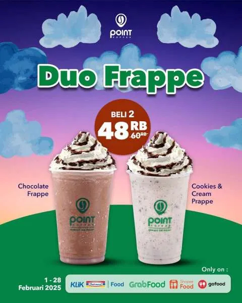 Promo Point Coffe Duo Frappe Hemat