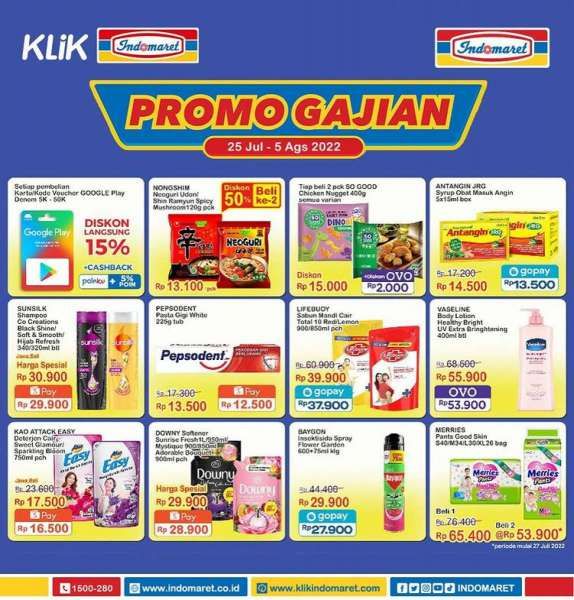 Promo Gantung (Gajian Untung) Indomaret di Akhir Bulan Juli 2022