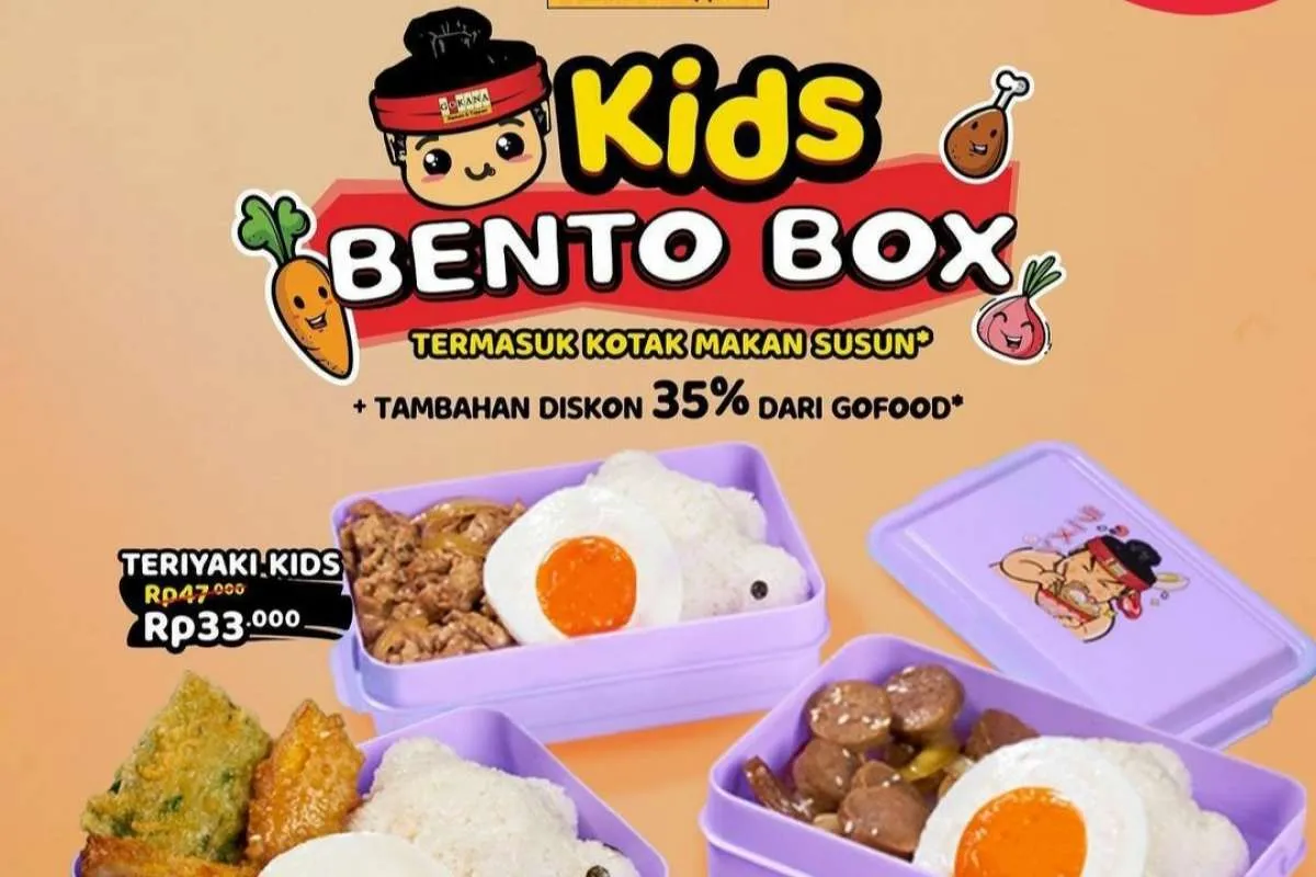 Menu Baru Gokana Juni 2022, Ada Kids Bento Box Diskon Serba Rp 33.000
