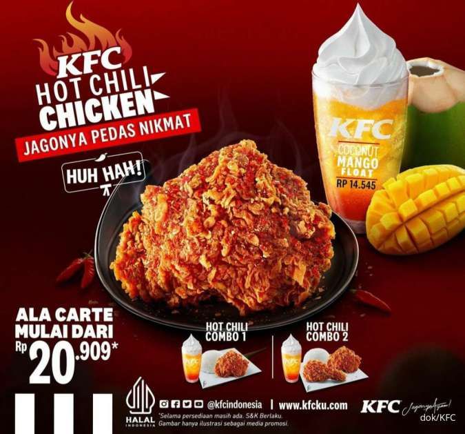 Promo KFC Terbaru Hot Chili Chicken Juli 2023
